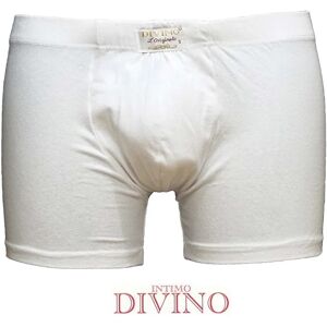 DIVINO 6 Boxer Uomo In Cotone Art. 55 Col. Bianco Mis. A Scelta BIANCO S