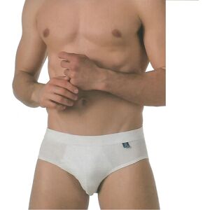 LANCETTI 6 Slip Uomo In Cotone Art. Ls302 Col. Foto Mis. A Scelta BIANCO M