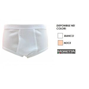 MORETTA Slip Uomo In Cotone A Costine Art. 06 Col. E Mis. A Scelta BIANCO 7