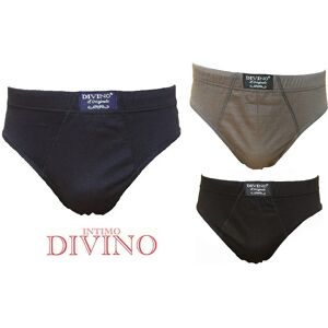 DIVINO 6 Slip Uomo In Cotone Art. 76 Normal Col. Assortiti Mis. A Scelta BLU-NERO-GRIGIO 4