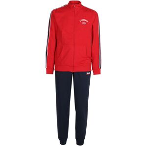 Lonsdale Completo sportivo da uomo in cotone con zip Tute Sportive uomo Rosso taglia L