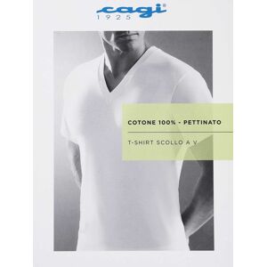 Cagi Maglia intima da uomo scollo a V Maglie Intime uomo Bianco taglia 06