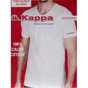 Kappa Maglia manica corta da uomo in caldo cotone Maglie Intime uomo Bianco taglia XL