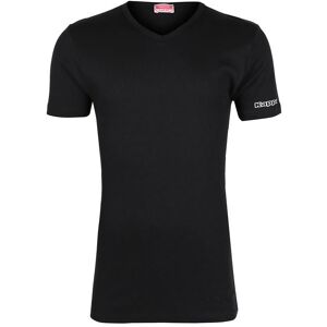 Kappa Maglia manica corta da uomo in caldo cotone Maglie Intime uomo Nero taglia M