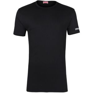 Kappa Maglia manica corta da uomo in caldo cotone Maglie Intime uomo Nero taglia M