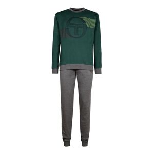 Sergio Tacchini Pigiama da uomo lungo in cotone Pigiami uomo Verde taglia M