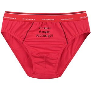 Bluoltremare Slip da uomo con scritta Slip uomo Rosso taglia 05