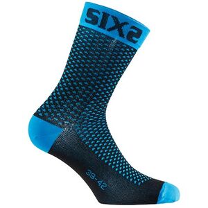 Calza Corta Compressiva SIXS Azzurro taglia 35-38