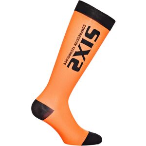 Calza Lunga a Compressione Tecnica Sixs Recovery Arancio ner taglia XS