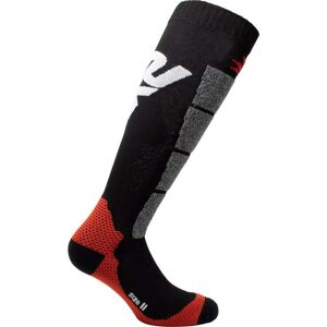 Calza Moto lunga Sixs Rinforzata Speed 2 Nero Rosso taglia 36-39