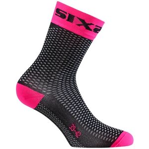 Calze Techine Corte in Tessuto Sixs Nero Rosa taglia 43-46