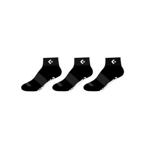 Converse Calze calzini Fantasmini Unisex Nero PP Star Chevron Logo 3 paia