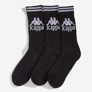 Kappa calze calzini Socks Unisex Nero Aster 3PACK mezza gamba