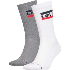 Levis Calze Unisex Colore Bianco/grigio BIANCO/GRIGIO 39/42