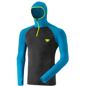 Dynafit FT Dryarn Warm - maglia a maniche lunghe - uomo Dark Grey/Light Blue/Fluo S/M