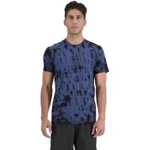 Mons Royale Temple Tech AOP - maglietta tecnica - uomo Blue/Black 2XL