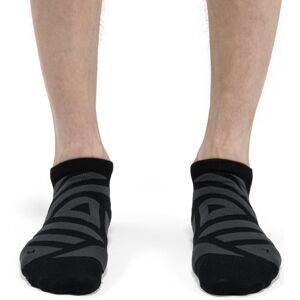 On Performance Low Sock - calzini corti running - uomo Grey/Black L (EU 44-45)