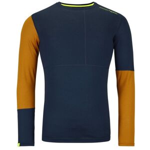 Ortovox Rock'n Wool M - maglietta tecnica a maniche lunghe - uomo Blue/Orange L