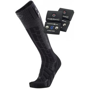 Therm-ic Ultra Warm Comfort + S-Pack 1400B - calze da sci riscaldabili Black/Grey 39