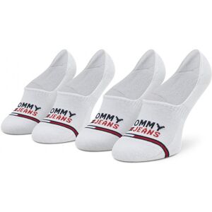 Tommy Jeans TH Uni Tj No Show Mid Cut 2P - calzini corti - uomo White 39/42