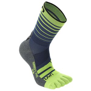 Uyn Runner's Five - calzini corti running - uomo Blue/Light Green 39/41