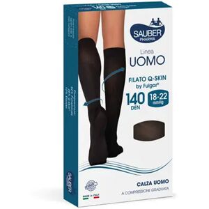 Sauber Pharma Sauber Uomo Calza Anatomica Filato Q-skin 140 Den Colore Blu Taglia L-xl