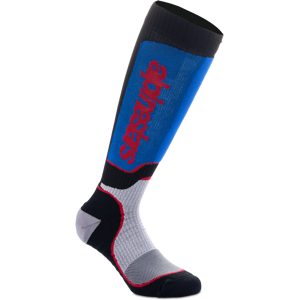 Alpinestars Calze Cross  Plus Nero-Bianco-Blu Royal