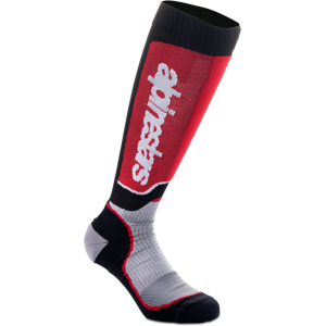 Alpinestars Calze Cross  Plus Nero-Grigio-Rosso