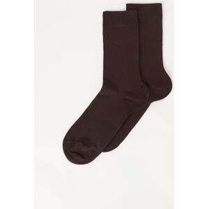 Calzedonia Calze Corte in Cotone Rasato da Uomo Uomo Marrone 42-43