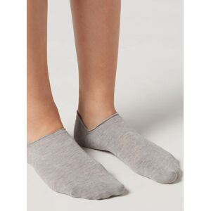 Calzedonia Pedulini Unisex in Cotone Uomo Grigio 34-36