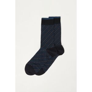 Calzedonia Calze Corte Jacquard a Rombi da Uomo Uomo Blu TU