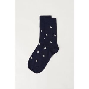 Calzedonia Calze Corte Fantasia All Over da Uomo Uomo Blu TU