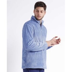 Admas per uomo. 67053-0-000216 Vestaglia a maniche lunghe con punte blu (XL), Homewear, Poliestere, Manica lunga