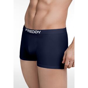 Freddy Pack 2 boxer uomo con elastico jacquard e logo a contrasto Blu Navy Uomo Large