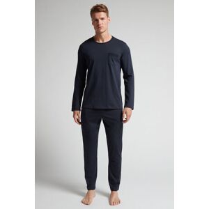 Intimissimi Pigiama Lungo in Cotone Superior Uomo Blu Taglia L