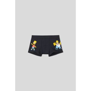 Intimissimi Boxer Bimbo The Simpsons Homer e Bart in Cotone Superior® Elasticizzato Bambino Blu Taglia 6-7