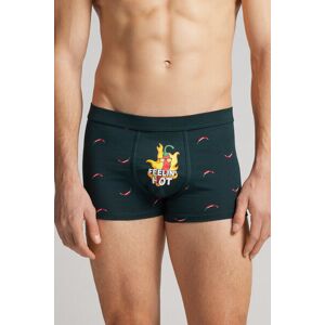 Intimissimi Boxer Peperoncini in Cotone Supima® Elasticizzato Uomo Verde Taglia 5