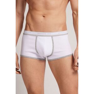 Intimissimi Boxer in Cotone Elasticizzato a Costine Uomo Bianco Taglia 5