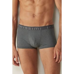 Intimissimi Boxer in Microfibra con Logo Uomo Grigio Scuro Taglia 3