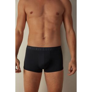 Intimissimi Boxer in Microfibra con Logo Uomo Blu Taglia 4