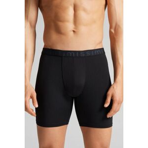 Intimissimi Boxer Lungo in Microfibra Uomo Nero Taglia 3