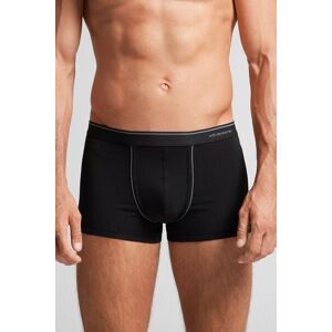 Intimissimi Boxer in Cotone Superior con Elastico a Vista Uomo Nero Taglia 5