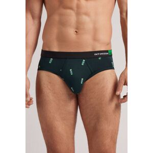 Intimissimi Slip Lattine di Birra in Cotone Supima® Elasticizzato Uomo Verde Taglia 6