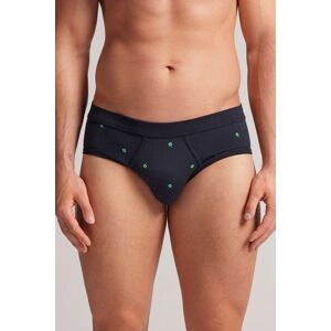 Intimissimi Slip Quadrifogli in Cotone Supima® Elasticizzato Uomo Blu Taglia 5