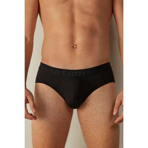 Intimissimi Slip in Microfibra con Logo Uomo Nero Taglia 6