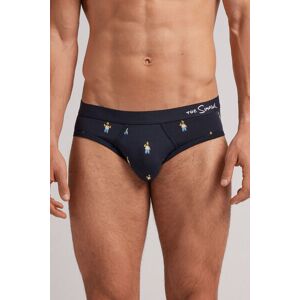 Intimissimi Slip The Simpsons Homer in Cotone Supima® Elasticizzato Uomo Blu Taglia 5