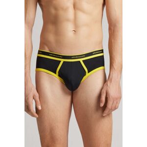 Intimissimi Slip in Cotone Superior con Logo Uomo Nero Taglia 6