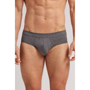 Intimissimi Slip in Cotone Natural Fresh Uomo Grigio Scuro Taglia 4