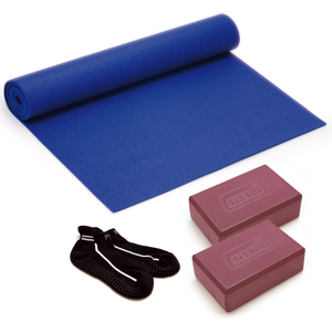 Sissel KIT YOGA: Calzini Yoga Socks, Materassino e 2 Blocchi 35 - 40