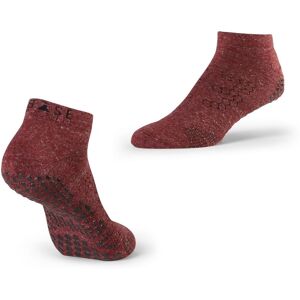 Base 33 BASE Calzini Antiscivolo Uomo, bassi Bordeaux Large (43-45)